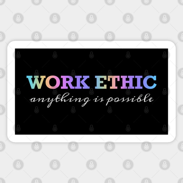 Work Ethic Sticker by PolyLine